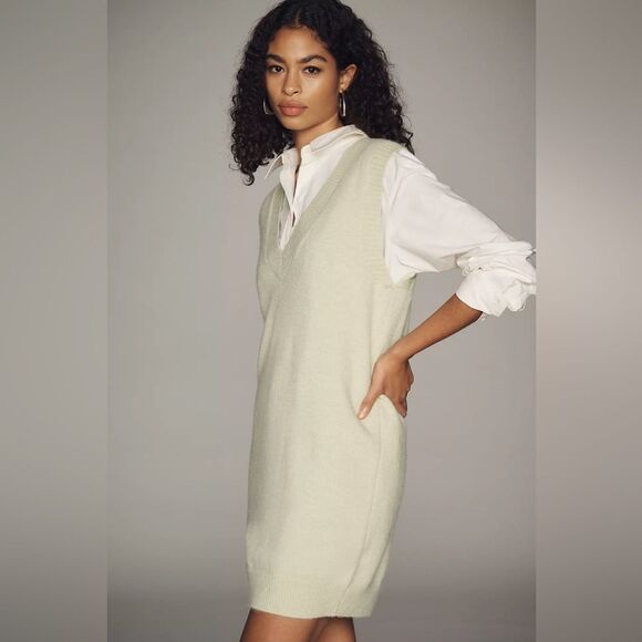 Anthropologie Sunday in Brooklyn Sweater Vest Mini Dress Size XS - Picture 1 of 4